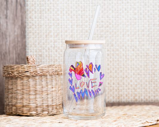 Love Glass Cup Designed by McKenna - Giving Back