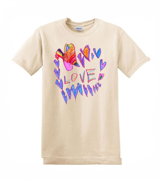 Love Tee Designed by McKenna - Giving Back